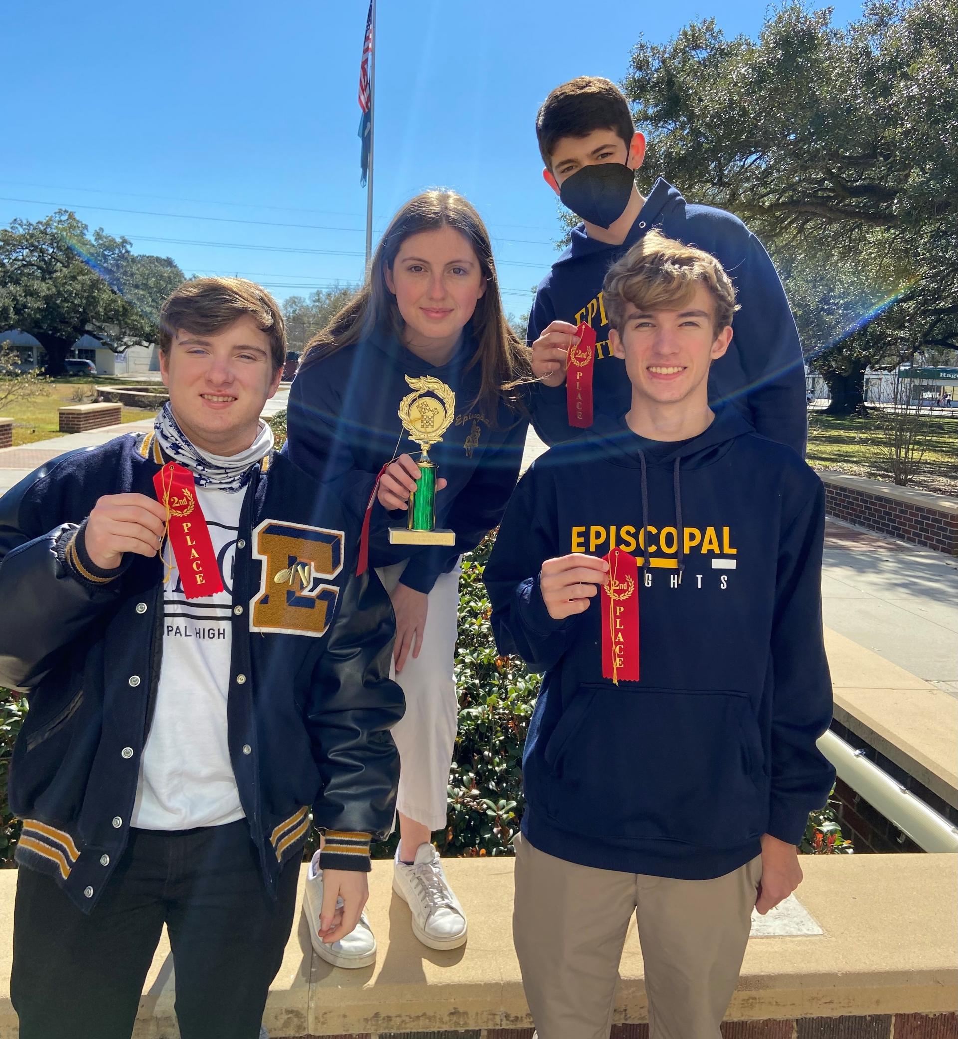 Mu Alpha Theta celebrates success at the Baton Rouge High tournament.